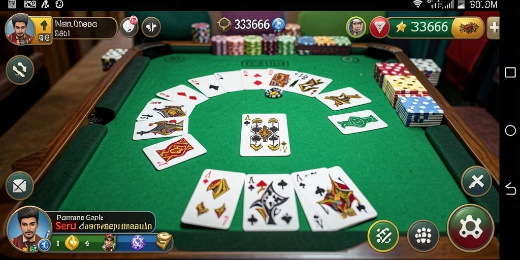 Tampilan gameplay Gaple yang menarik dan interaktif di 333666.
