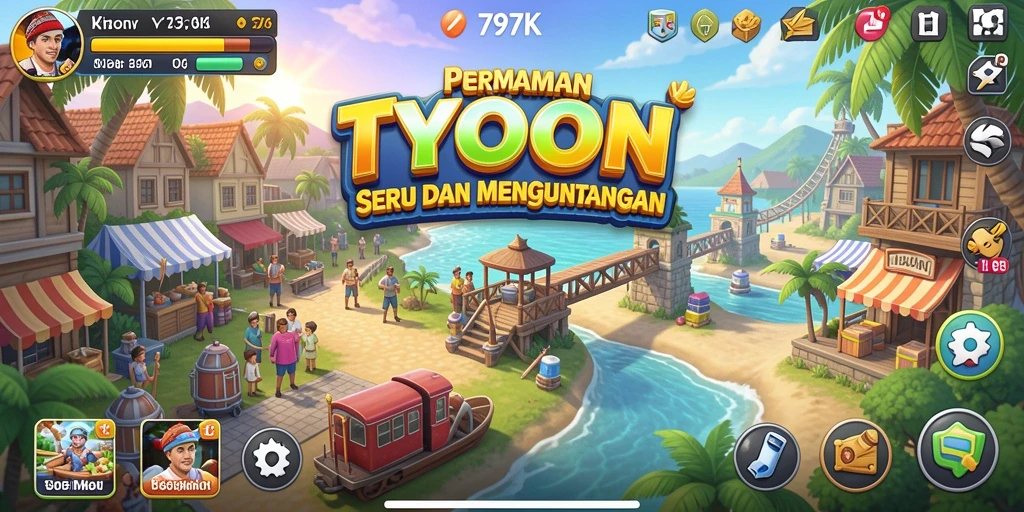 Tampilan menarik dari gameplay Tycoon 797K yang mengasyikkan.