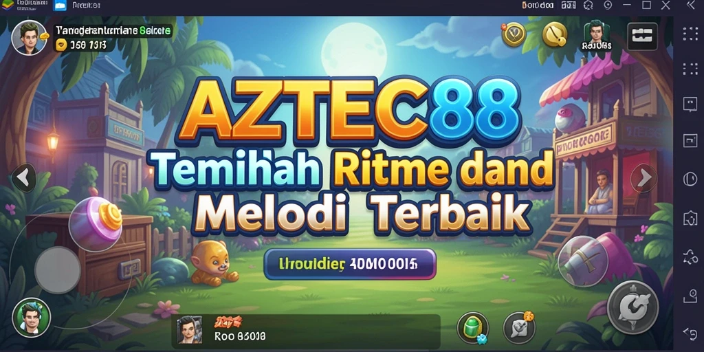 Tampilkan gameplay AZTEC88 yang mengasyikkan dengan alunan musik.