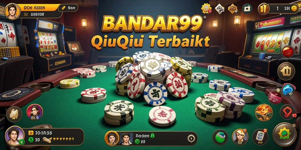 Tampilan menarik gameplay QiuQiu di BANDAR99.