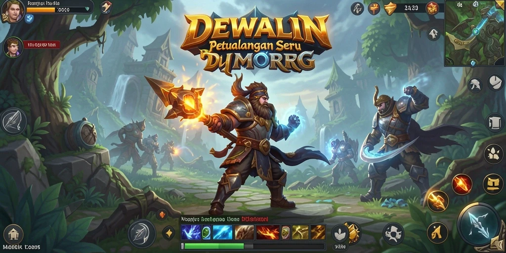 Tampilan gameplay DEWALIN yang menarik dan mendebarkan dalam MMORPG.