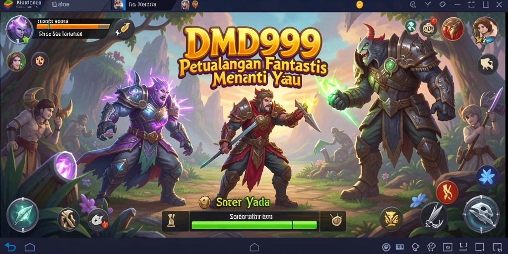 Tampilan menakjubkan dari gameplay DMD999 saat menjelajahi dunia petualangan.