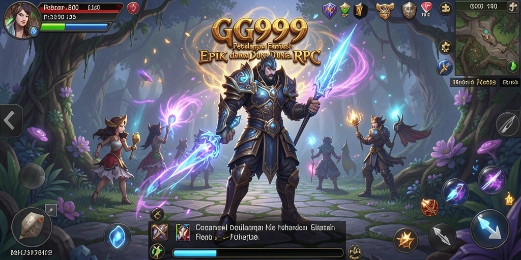 Menampilkan gameplay seru dan fitur RPG dalam GG999.