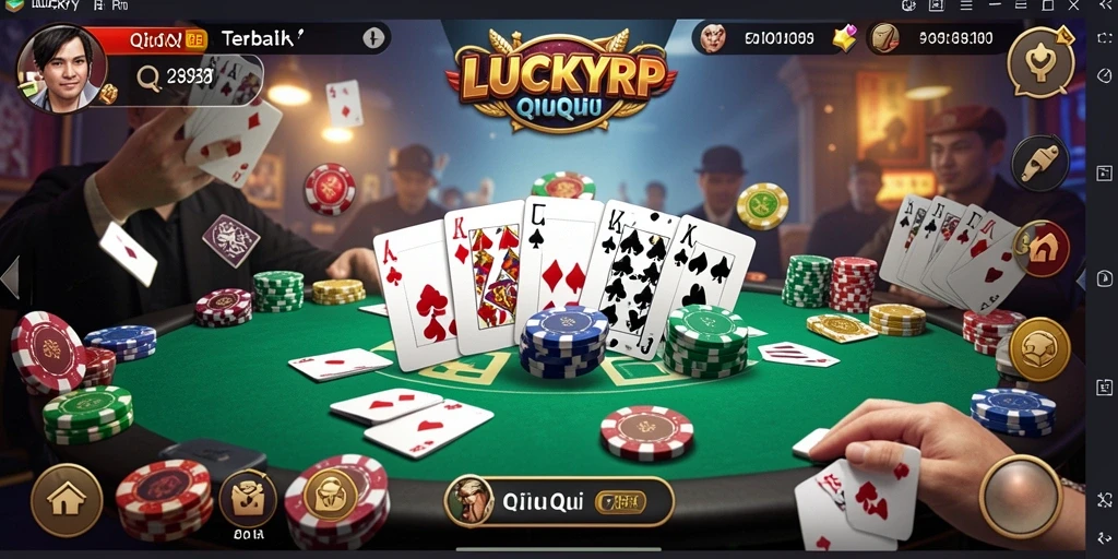 Gameplay seru dari LUCKYRP menunjukkan momen-momen menegangkan QiuQiu.
