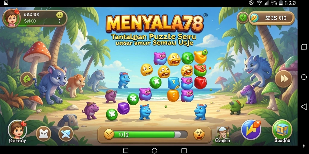 Tampilan gameplay MENYALA78 yang menarik dan penuh tantangan.