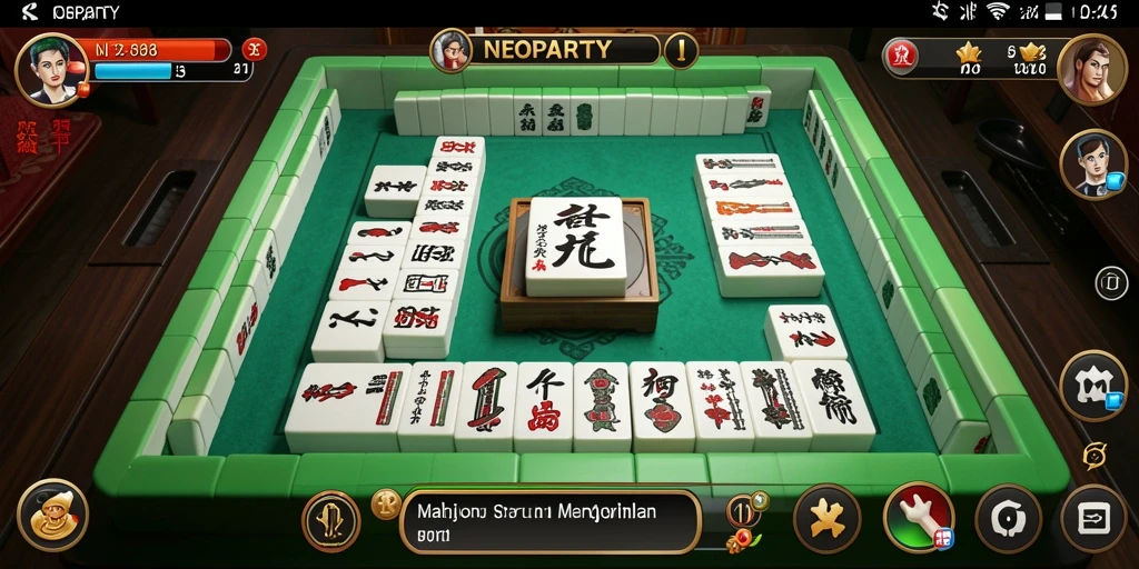 Gameplay seru NEOPARTY dengan desain Mahjong yang menarik.