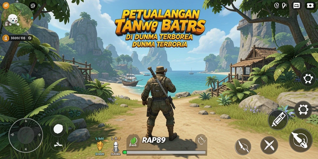 Tampilan gameplay yang menakjubkan di dunia terbuka RAP89.
