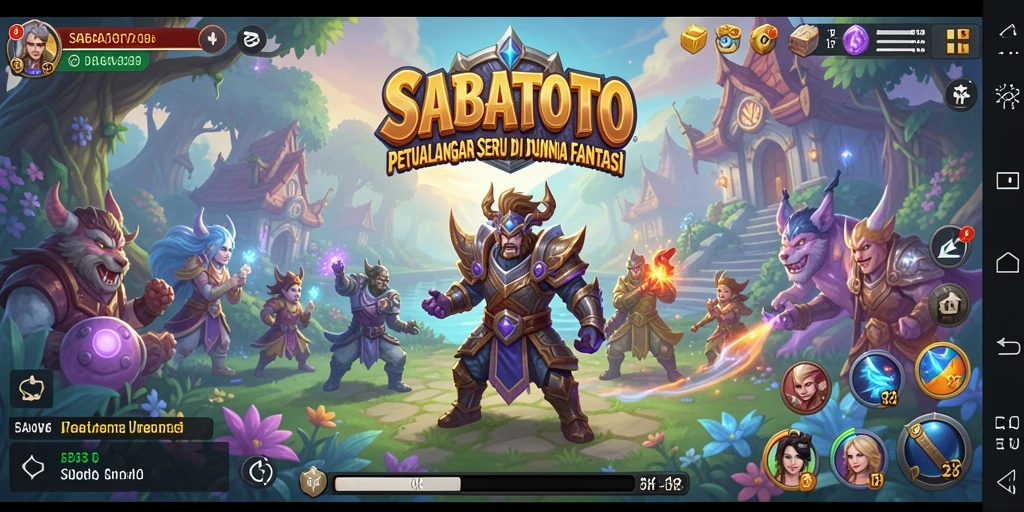 Tampilan gameplay SABATOTO dengan petualangan yang menarik.