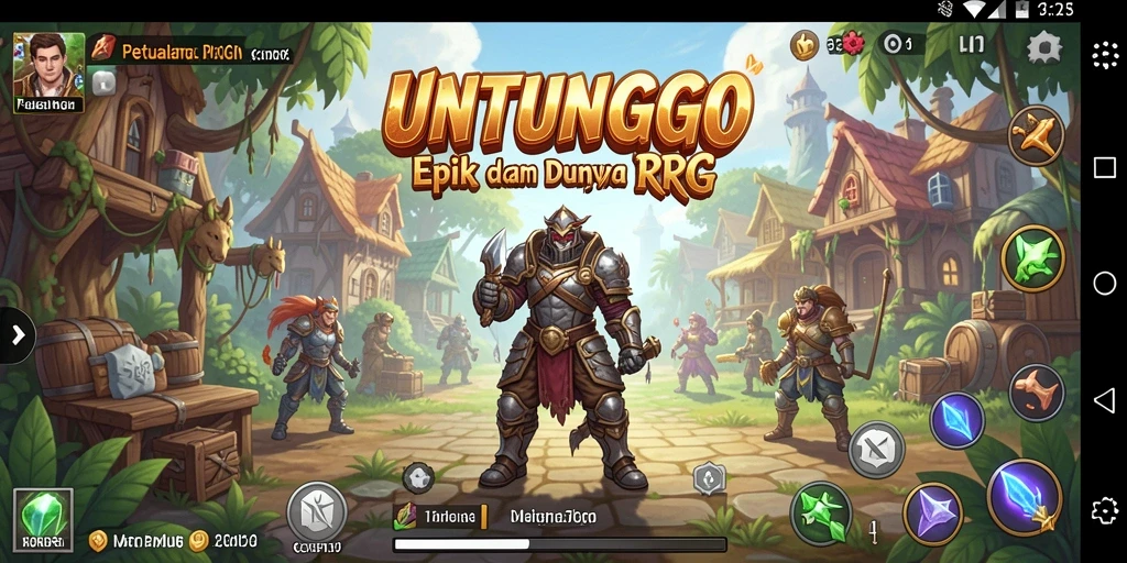 Tampilan gameplay seru di dunia RPG UNTUNGGO.