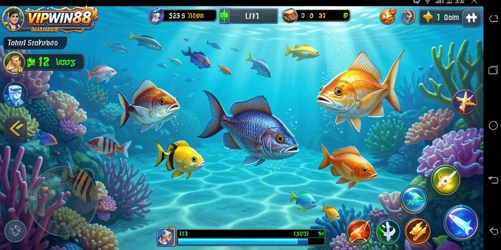 Tampilan menarik dari gameplay Tembak Ikan di VIPWIN88.